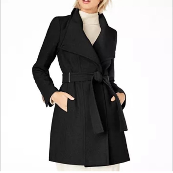 Calvin Klein Asymmetrical Belted Wrap 